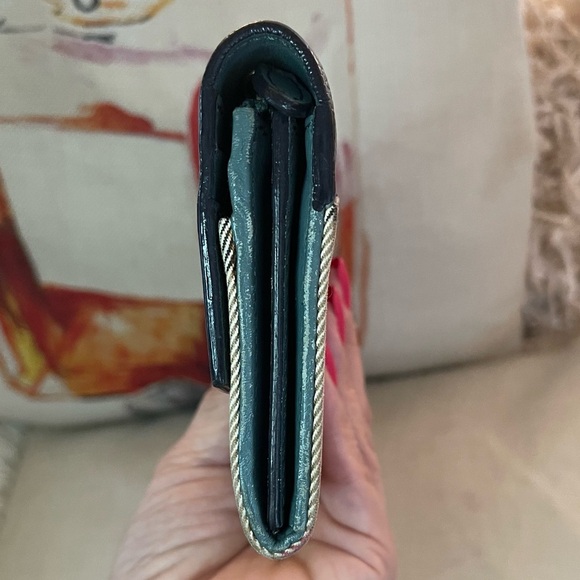 COA⭐️BURBERRY Continental wallet⭐️Smoky green⭐️PERFECT A FOR WALLET ON CHAIN⭐️ - Picture 6 of 12